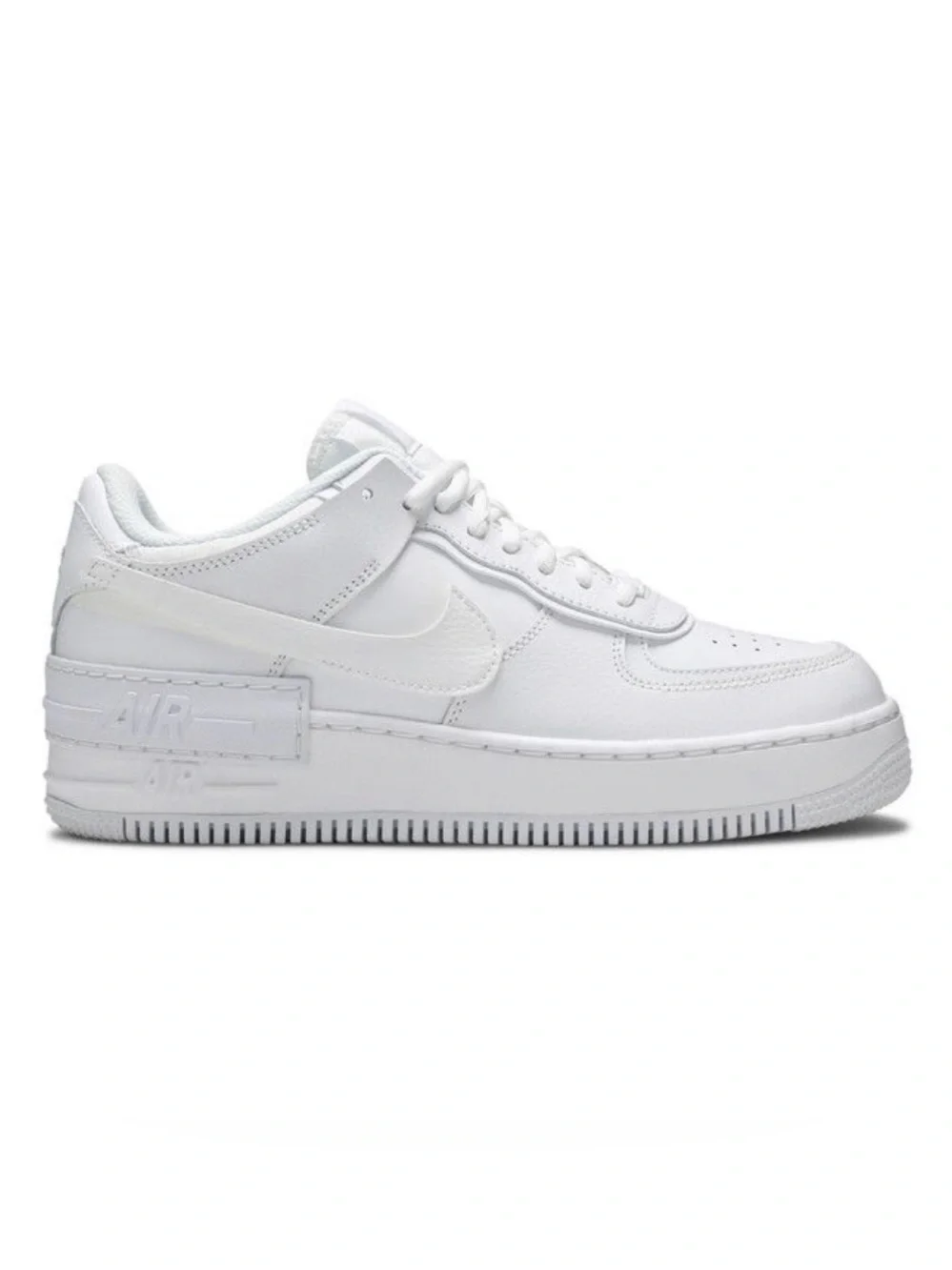 NEW Nike Air Force One Triple White Shadow Womens Size 10